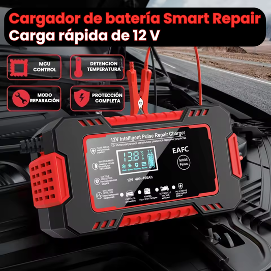 VoltCare™ | Cargador y Reparador de Baterías de Auto 12V