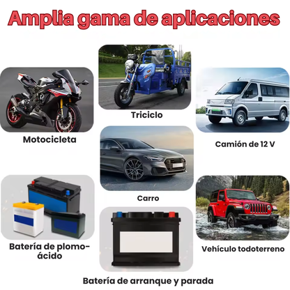 VoltCare™ | Cargador y Reparador de Baterías de Auto 12V