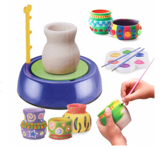 Juguete Rueda De Alfarería En Arcilla