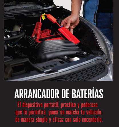 Arrancador Baterías Portátil 3 en 1